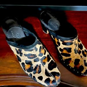 Cole Haan Size 7B Cheetah Print Mules